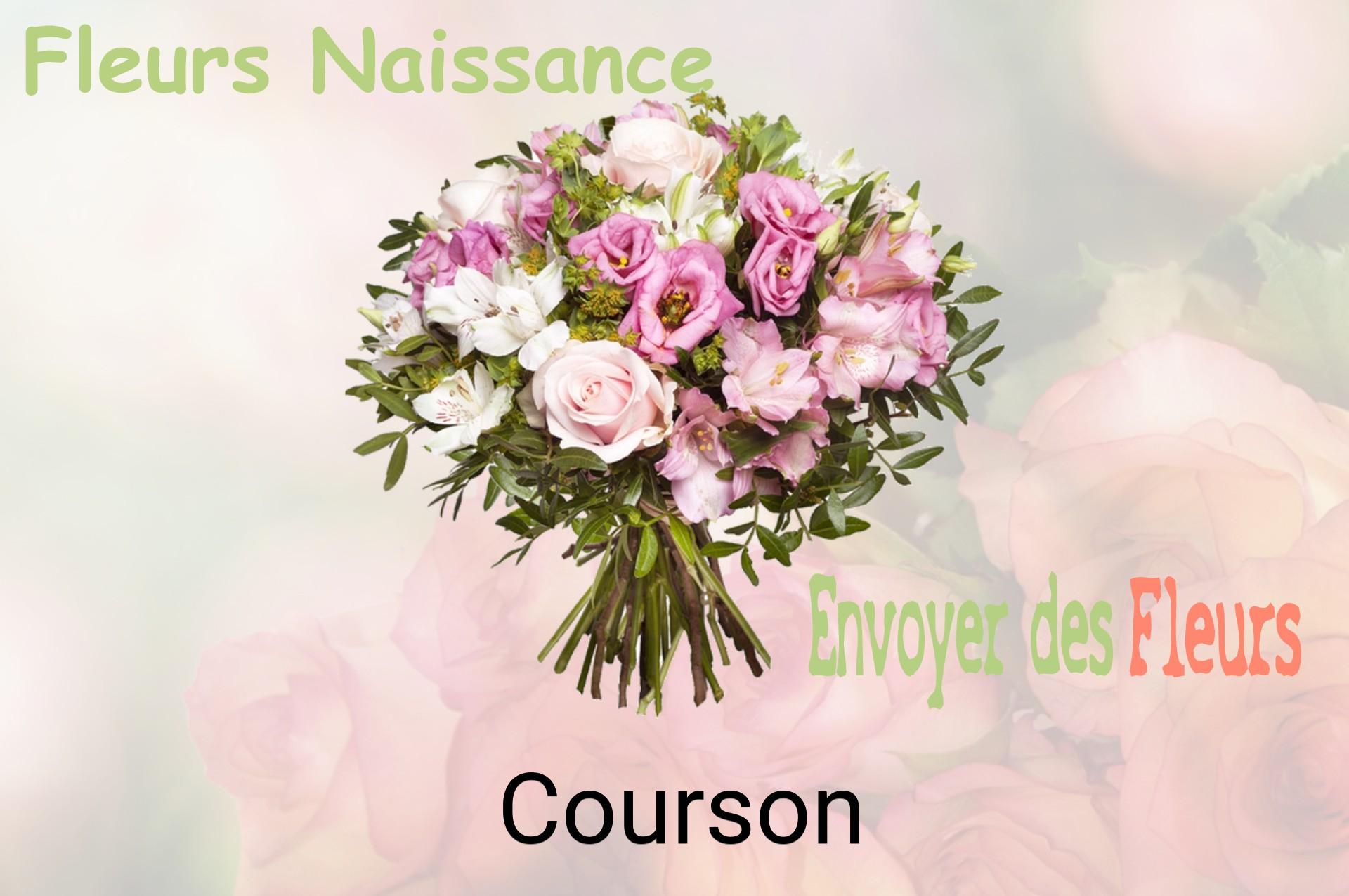 Bouquet de fleurs de naissance livré à Courson